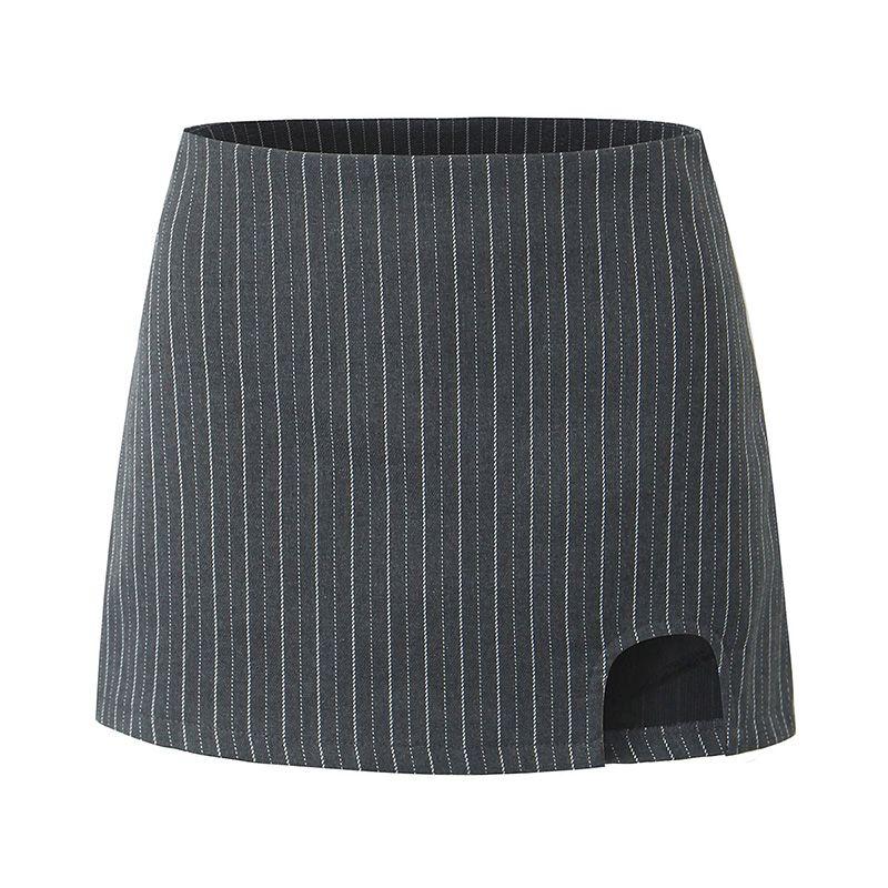Charming Lines Korean Style Sexy Sweet Cool Stylish Vertical Stripes Split Hip Skirt Fashion Tape Easiest for Match Skirt Grey (Fashion Tape) L
Charming Lines Korean Style Sexy Sweet Cool Stylish Vertical Stripes Split Hip Skirt Fashion Tape Easiest for Match Skirt Grey (Fashion Tape) L