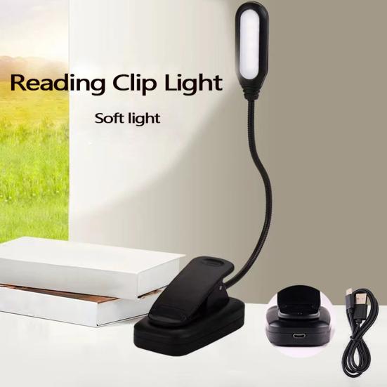 Rechargeable Reading Light Clip-On Design E-reader Clip-on Light 360 Degree Gooseneck Night Reading Lamp чорний
Rechargeable Reading Light Clip-On Design E-reader Clip-on Light 360 Degree Gooseneck Night Reading Lamp чорний