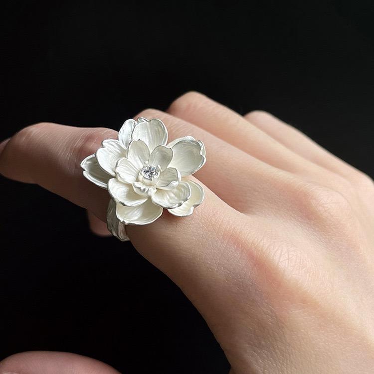925 Sterling Silver Rings For Women Geometric Fine Jewelry Finger Adjustable Simple Flower Zircon Ring For Party Birthday Gift resizable
925 Sterling Silver Rings For Women Geometric Fine Jewelry Finger Adjustable Simple Flower Zircon Ring For Party Birthday Gift resizable