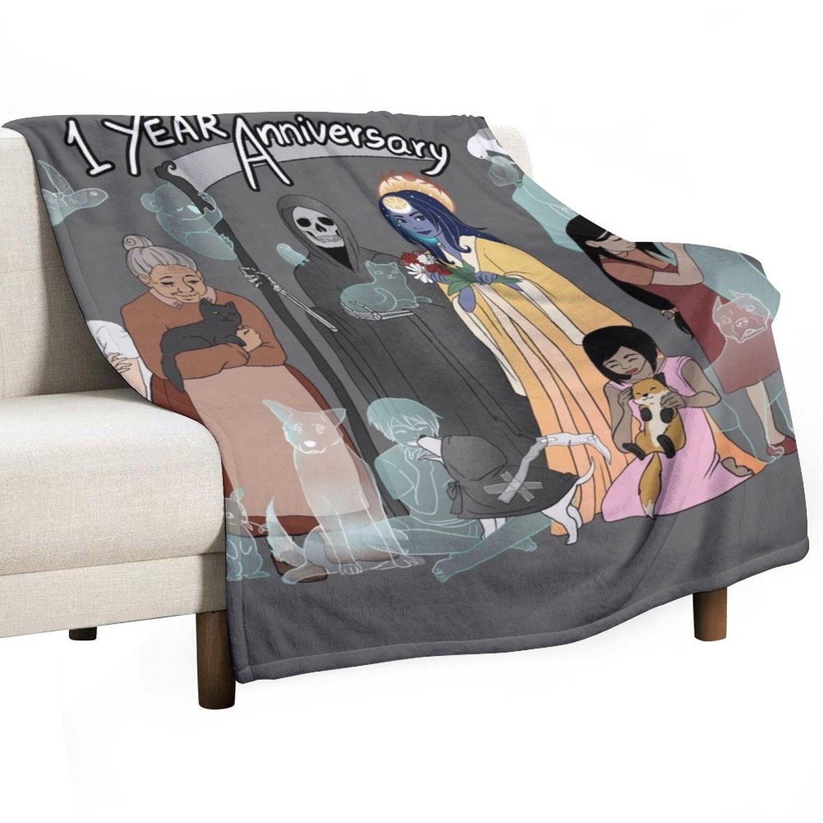 Loving Reaper Anniversary Throw Blanket For Baby Bed Fashionable Flannel Hairy Blankets 30x40in
Loving Reaper Anniversary Throw Blanket For Baby Bed Fashionable Flannel Hairy Blankets 30x40in