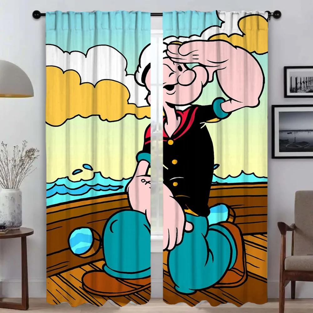 Popeye the Sailor Shades Partition Anti-mosquito Curtains 2 Pieces Curtains Child Room Window Curtain for Room 2 Panel Living W50xH70cmx2pcs-CL
Popeye the Sailor Shades Partition Anti-mosquito Curtains 2 Pieces Curtains Child Room Window Curtain for Room 2 Panel Living W50xH70cmx2pcs-CL