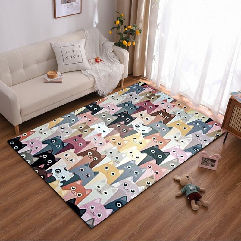 Colorful Cartoon Cat Pattern Carpet, Modern Home Decor Rug Design. Suitable for use as an anti-slip for living room bedroom sofas 40x60cm( 15x23in )
Colorful Cartoon Cat Pattern Carpet, Modern Home Decor Rug Design. Suitable for use as an anti-slip for living room bedroom sofas 40x60cm( 15x23in )