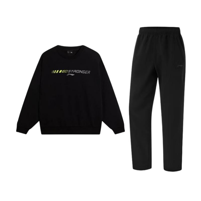 Li Ning свободный крой круглый вырез свитер вышитый принт длинный рукав толстовка трикотажные брюки повседневный спортивный костюм AYKU519-1+YWDT431-2 S
Li Ning свободный крой круглый вырез свитер вышитый принт длинный рукав толстовка трикотажные брюки повседневный спортивный костюм AYKU519-1+YWDT431-2 S