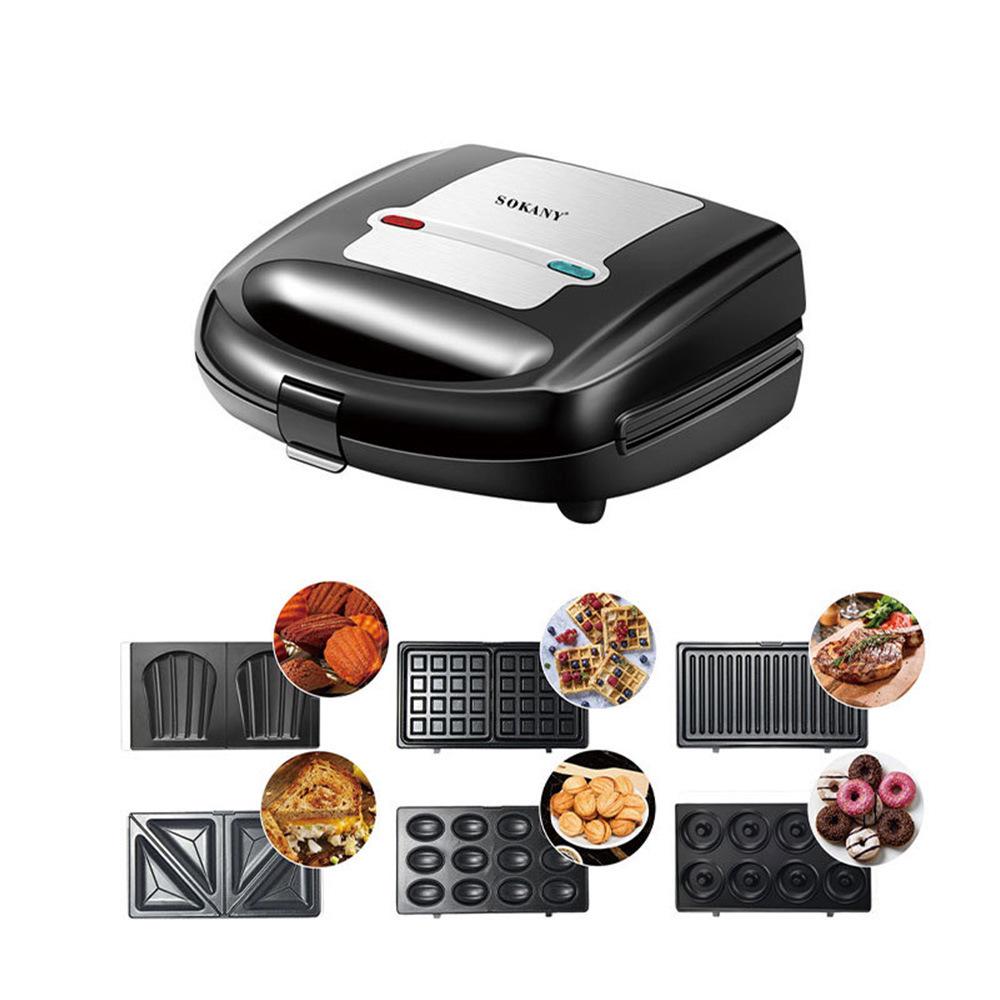 European 8-in-1 Sandwich Maker with Interchangeable Plates for Donuts, Waffles, Madeleine Cookies, and More. EU 220V
European 8-in-1 Sandwich Maker with Interchangeable Plates for Donuts, Waffles, Madeleine Cookies, and More. EU 220V