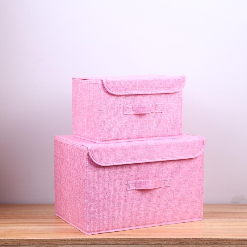 Cotton Linen Washable Storage Box Set with Lid (2-Piece, Ultralight) Small
Cotton Linen Washable Storage Box Set with Lid (2-Piece, Ultralight) Small