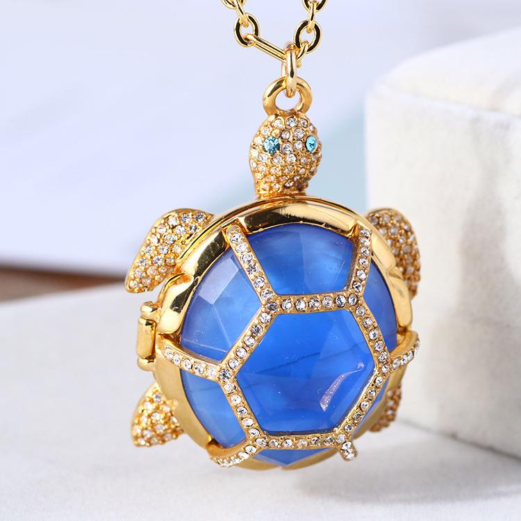 European And American Jewelry Diamond-Encrusted Resin Three-Dimensional Turtle Turtle Openable Sweater Chain Ring Ring 6
European And American Jewelry Diamond-Encrusted Resin Three-Dimensional Turtle Turtle Openable Sweater Chain Ring Ring 6