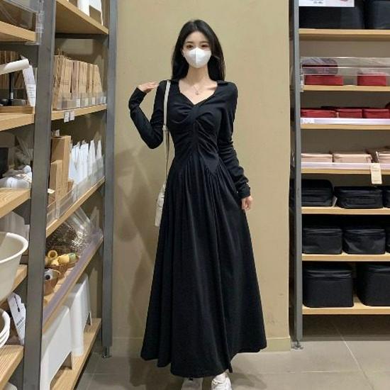 Autumn Black V-Neck Long-Sleeve Hepburn Dress - Plus Size Slimming Waist-Cinching Skirt 4XL
Autumn Black V-Neck Long-Sleeve Hepburn Dress - Plus Size Slimming Waist-Cinching Skirt 4XL