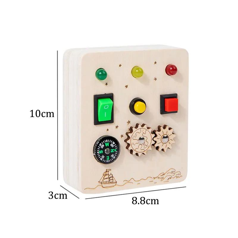 Activities Children Games For 2-4 Years Old Montessori Busy Board Sensory Toys Wooden With LED Light Switch Control Board Travel
Activities Children Games For 2-4 Years Old Montessori Busy Board Sensory Toys Wooden With LED Light Switch Control Board Travel