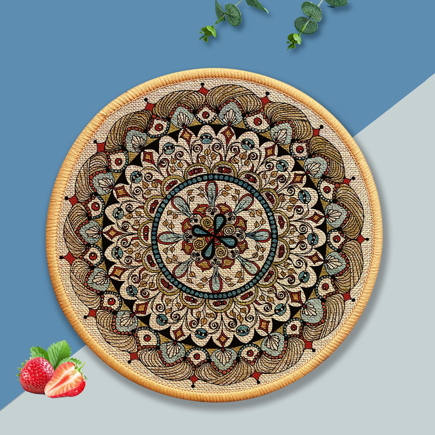 1pcs Bohemian Style Round Placemat Fashion Printed Heat Resistant Non Slip Table Mat Home Festival Table Decoration Tablecloth 18cm
1pcs Bohemian Style Round Placemat Fashion Printed Heat Resistant Non Slip Table Mat Home Festival Table Decoration Tablecloth 18cm