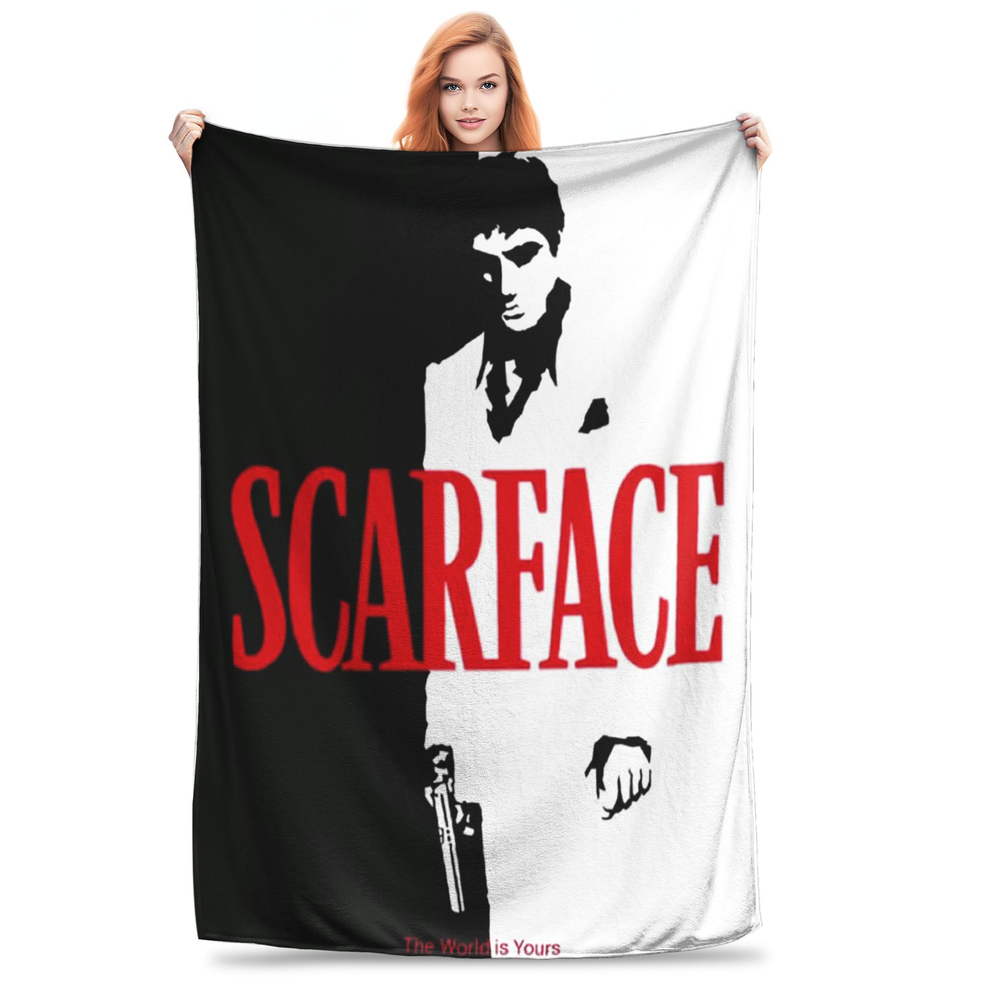 Scarface Original Movie Tony Montana Blanket Lightweight Fleece Throw Blanket for Home Bedroom Office Throws Bedspread Quilt 80x120cm
Scarface Original Movie Tony Montana Blanket Lightweight Fleece Throw Blanket for Home Bedroom Office Throws Bedspread Quilt 80x120cm