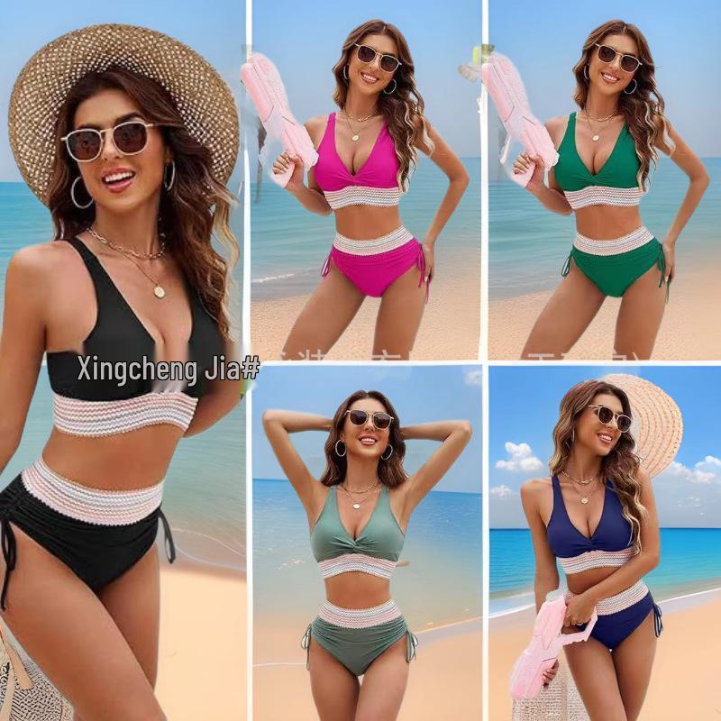 2025 European & American Style Women s Sexy Split Bikini Set - Nylon Swimwear Large grass зелений колір
2025 European & American Style Women s Sexy Split Bikini Set - Nylon Swimwear Large grass зелений колір
