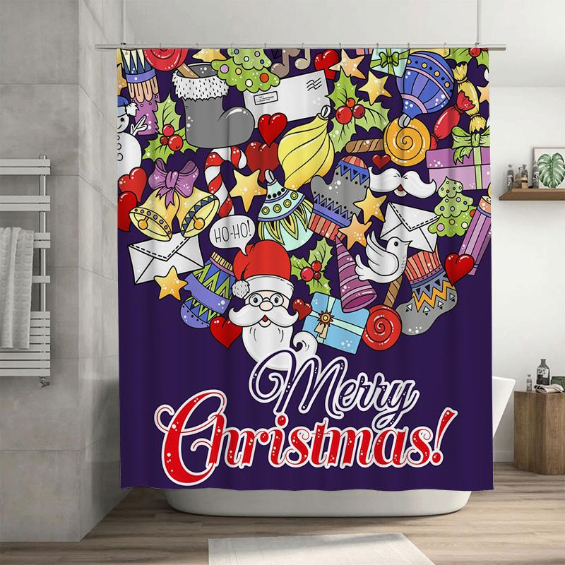 TU Charming Christmas Shower Curtain Festive Holiday Decor Waterproof Bathroom Curtains Merry Xmas Pattern Home Textile Xmas Gif 90x180cm35x71in
TU Charming Christmas Shower Curtain Festive Holiday Decor Waterproof Bathroom Curtains Merry Xmas Pattern Home Textile Xmas Gif 90x180cm35x71in