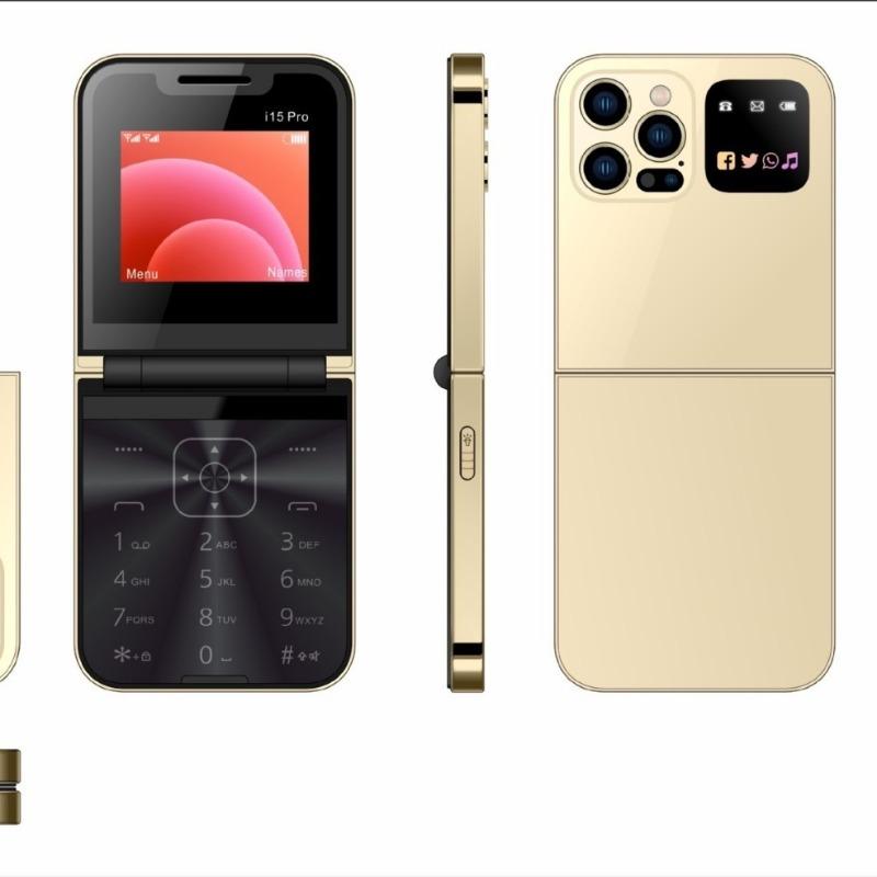 Кнопочный телефон-раскладушка Телефон для пожилых 2G Мобильный телефон с двумя SIM-картами I15pro Функциональный телефон I16pro золотой
Кнопочный телефон-раскладушка Телефон для пожилых 2G Мобильный телефон с двумя SIM-картами I15pro Функциональный телефон I16pro золотой