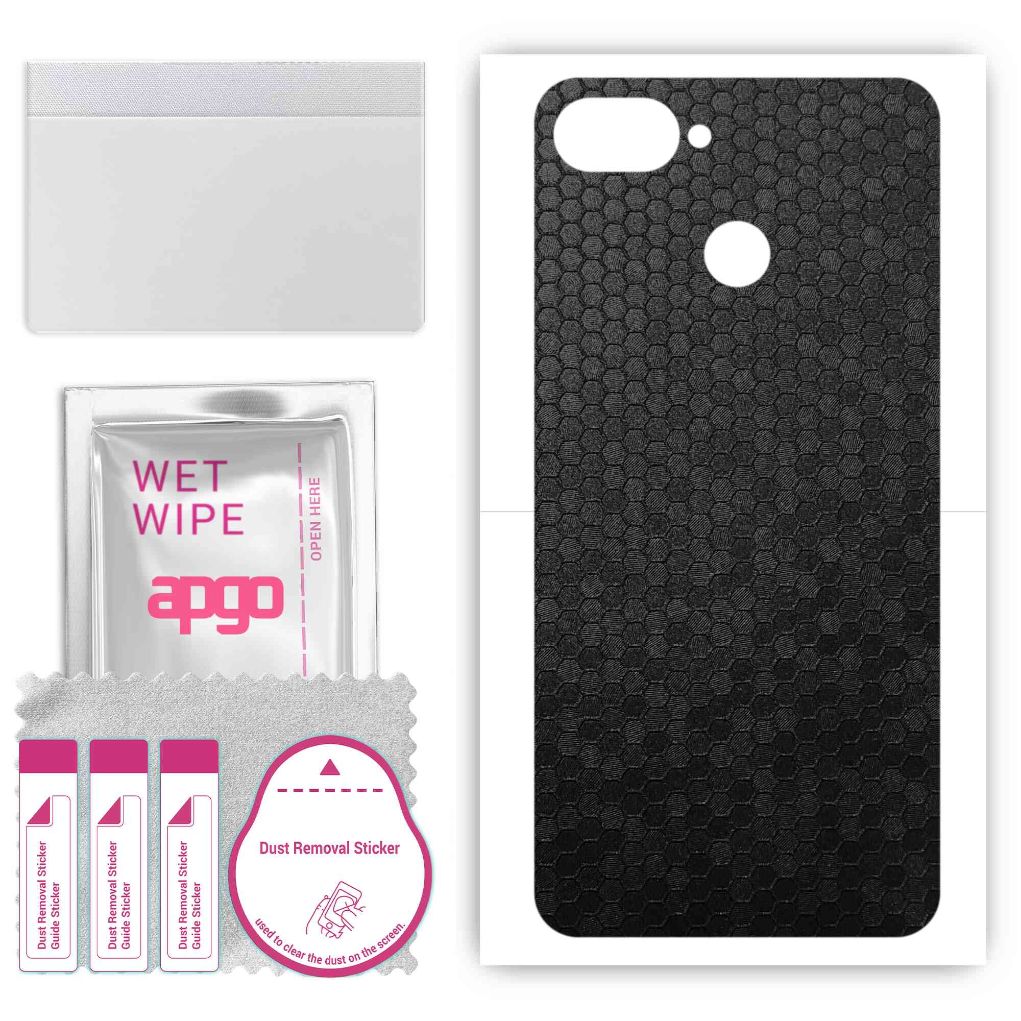 apgo Protective Skin Sticker for the back compatible with Kruger&Matz Flow 6S, Wrap Film, Foil, Vinyl - Pattern Black Honeycomb
apgo Protective Skin Sticker for the back compatible with Kruger&Matz Flow 6S, Wrap Film, Foil, Vinyl - Pattern Black Honeycomb