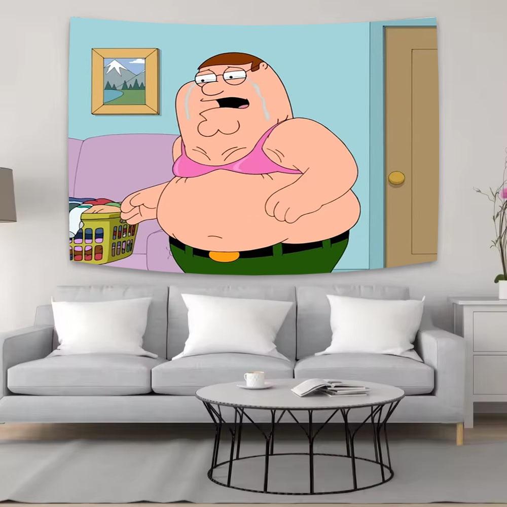 Peter Griffin Printed Tapestry Funny Humor Wall Hanging Aesthetic Background Cloth For Dorm Room Decor 74x94cm(29x37in)
Peter Griffin Printed Tapestry Funny Humor Wall Hanging Aesthetic Background Cloth For Dorm Room Decor 74x94cm(29x37in)