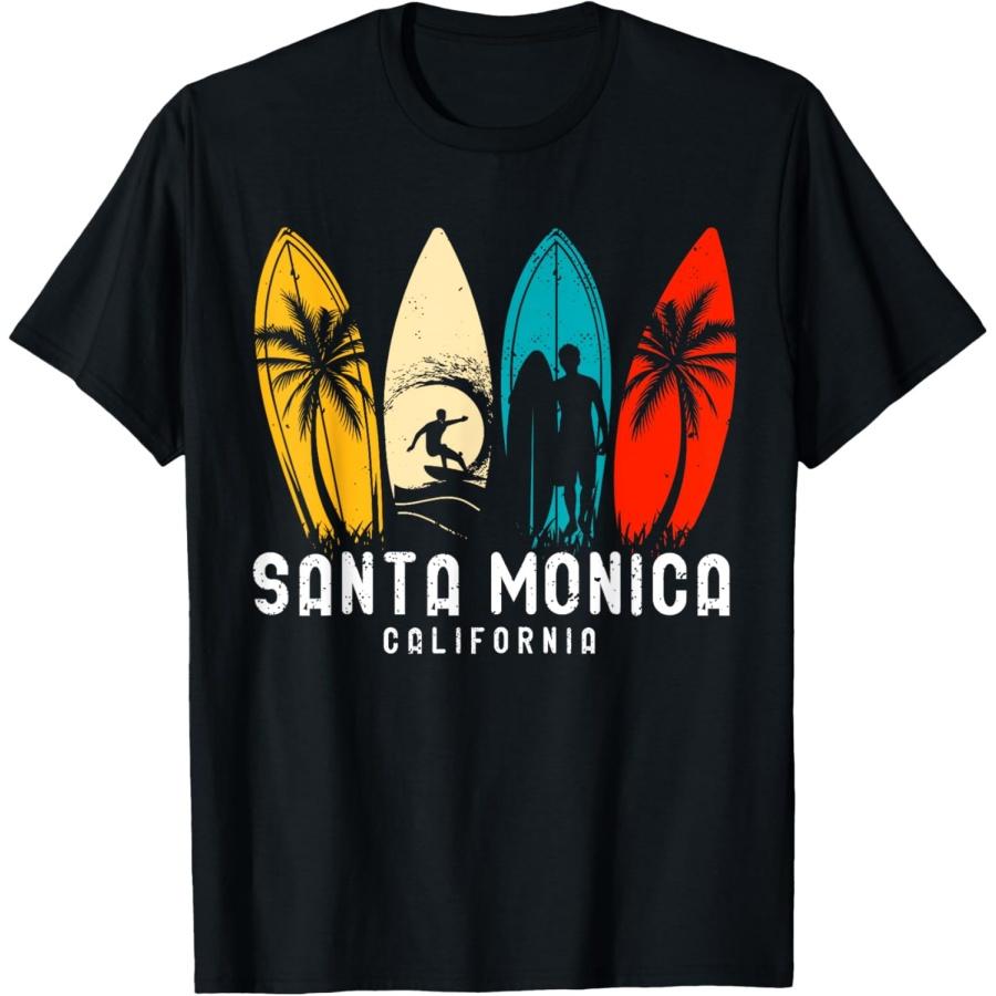 Retro Santa Monica Beach California Surfboarder Design T-Shirt XXXXXL чорний
Retro Santa Monica Beach California Surfboarder Design T-Shirt XXXXXL чорний