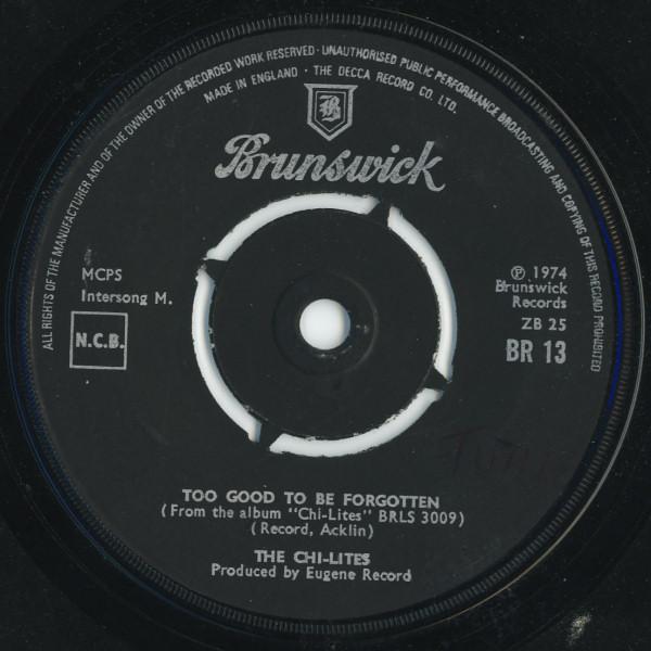 7-дюймовая пластинка CHI-LITES - Too Good To Be Forgotten BR13 Brunswick 1974 UK Соул/Фанк Б/У
7-дюймовая пластинка CHI-LITES - Too Good To Be Forgotten BR13 Brunswick 1974 UK Соул/Фанк Б/У