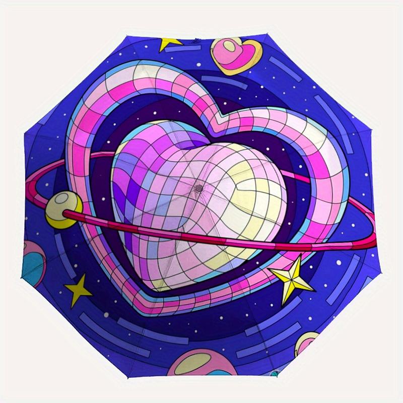 1pc Cosmic Heart Automatic Open/close Folding Umbrella, Compact Portable Travel Umbrella, Perfect Birthday/Christmas yy250806204
1pc Cosmic Heart Automatic Open/close Folding Umbrella, Compact Portable Travel Umbrella, Perfect Birthday/Christmas yy250806204