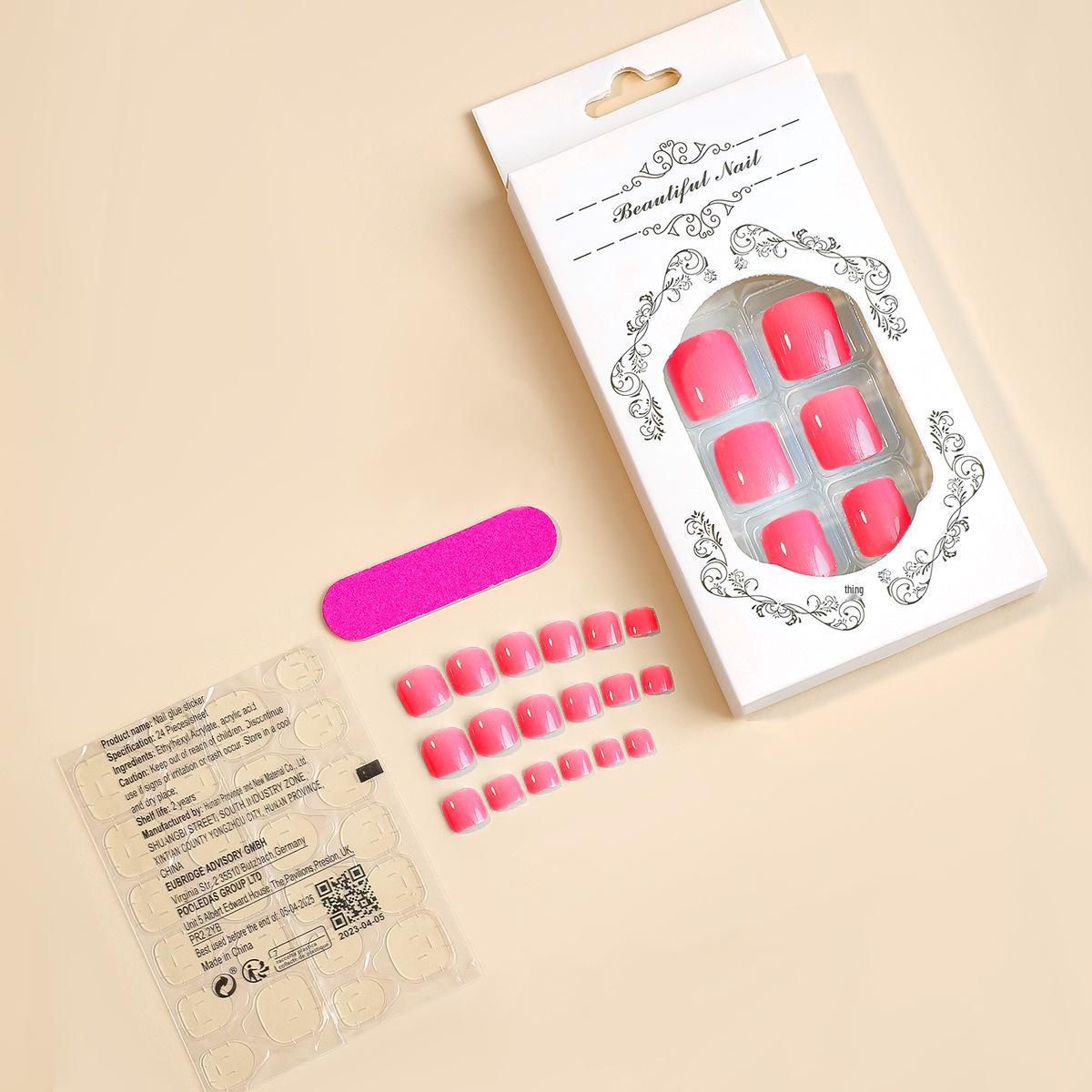 Красные Минималистичные Накладные Ногти на Ноги - Набор из 24 штук
Красные Минималистичные Накладные Ногти на Ноги - Набор из 24 штук