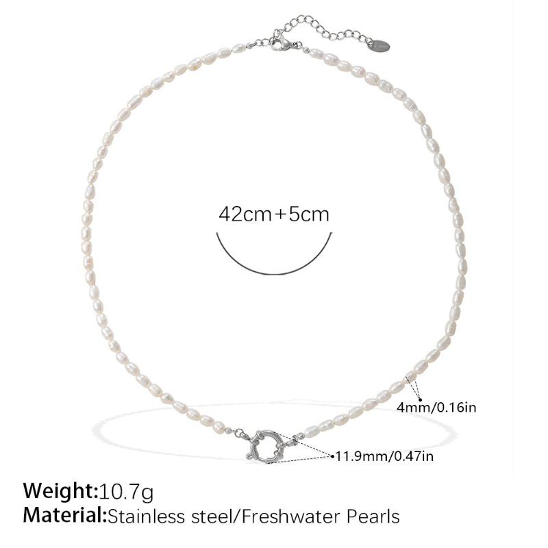Freshwater pearl bracelet and necklace set - premium spring clasp jewelry set
Freshwater pearl bracelet and necklace set - premium spring clasp jewelry set