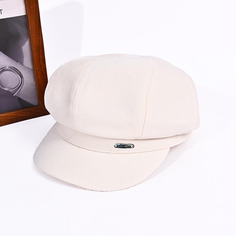 Retro hat women s autumn and winter warm octagonal hat casual versatile hat showing face little painter hat average size
Retro hat women s autumn and winter warm octagonal hat casual versatile hat showing face little painter hat average size