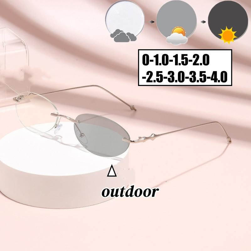 Small Oval Photochromic Myopia Glasses Women Men Fashionable Frameless Minus Diopter Glasses Trendy Outdoor Eyewear0-1.0-4.0 0 серебряный
Small Oval Photochromic Myopia Glasses Women Men Fashionable Frameless Minus Diopter Glasses Trendy Outdoor Eyewear0-1.0-4.0 0 серебряный