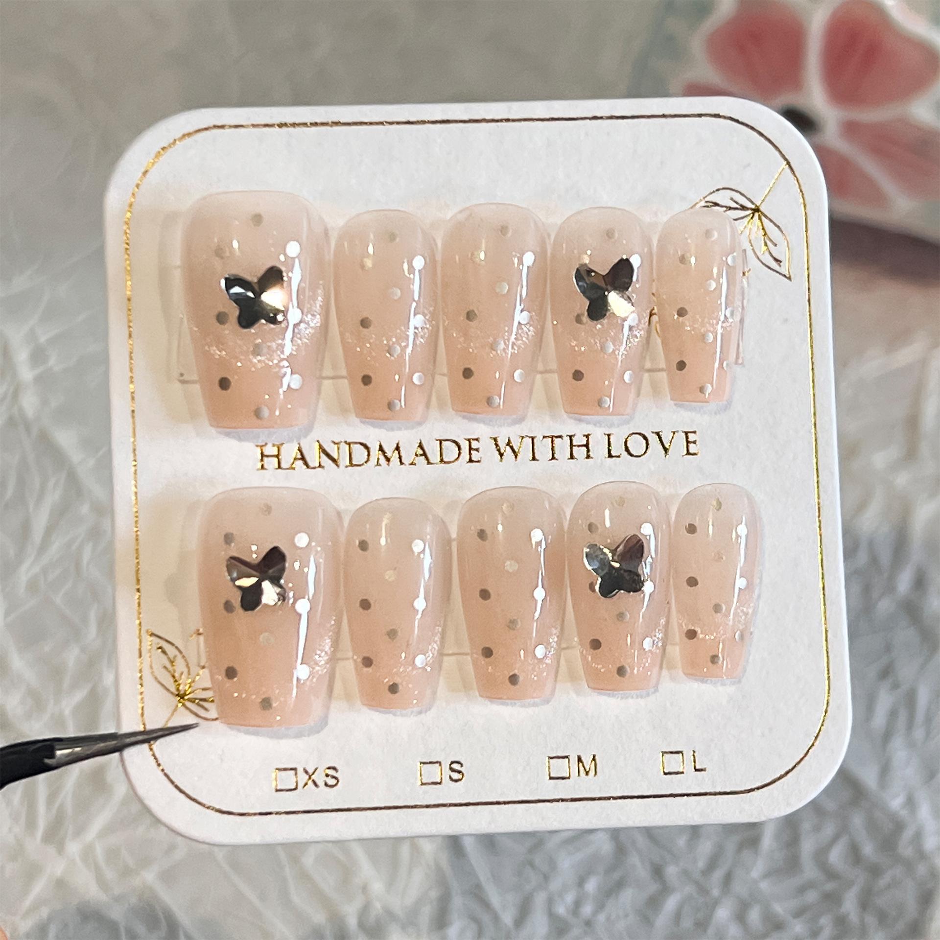 Three dimensional butterfly cat eye wearing nail polish ballet nail art fake nails Xiaohongshu light luxury high-end feeling nail plate wholesale
Three dimensional butterfly cat eye wearing nail polish ballet nail art fake nails Xiaohongshu light luxury high-end feeling nail plate wholesale