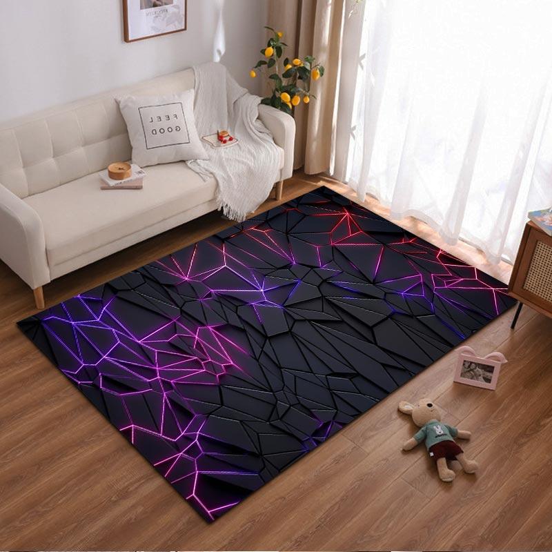 Modern Geometric Black Carpet with Neon Purple and Red Design Pattern Suitable for use as an anti-slip for living room bedroom sofas 40x60cm( 15x23in )
Modern Geometric Black Carpet with Neon Purple and Red Design Pattern Suitable for use as an anti-slip for living room bedroom sofas 40x60cm( 15x23in )