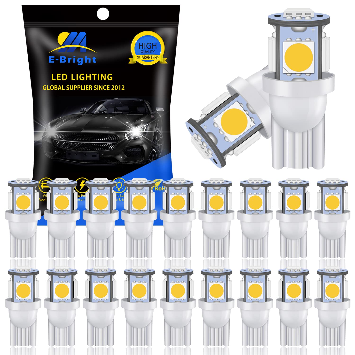 T10 LED Bulb 5050 Chip 5SMD Car Room Lamp Position Wedge Bulb License Lamp License Lamp Meter Lamp DC12V 20 Pieces Red
T10 LED Bulb 5050 Chip 5SMD Car Room Lamp Position Wedge Bulb License Lamp License Lamp Meter Lamp DC12V 20 Pieces Red
