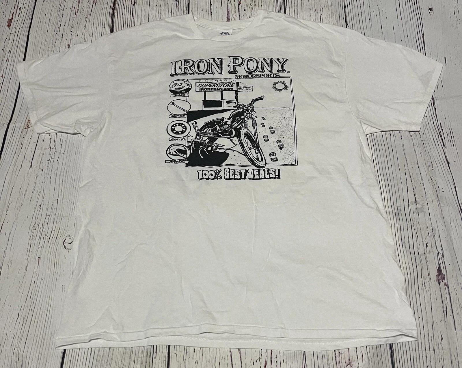 Vintage Iron Pony Motorsports Double Sided Graphic Shirt Men’s Size 2XL Cycle S
Vintage Iron Pony Motorsports Double Sided Graphic Shirt Men’s Size 2XL Cycle S
