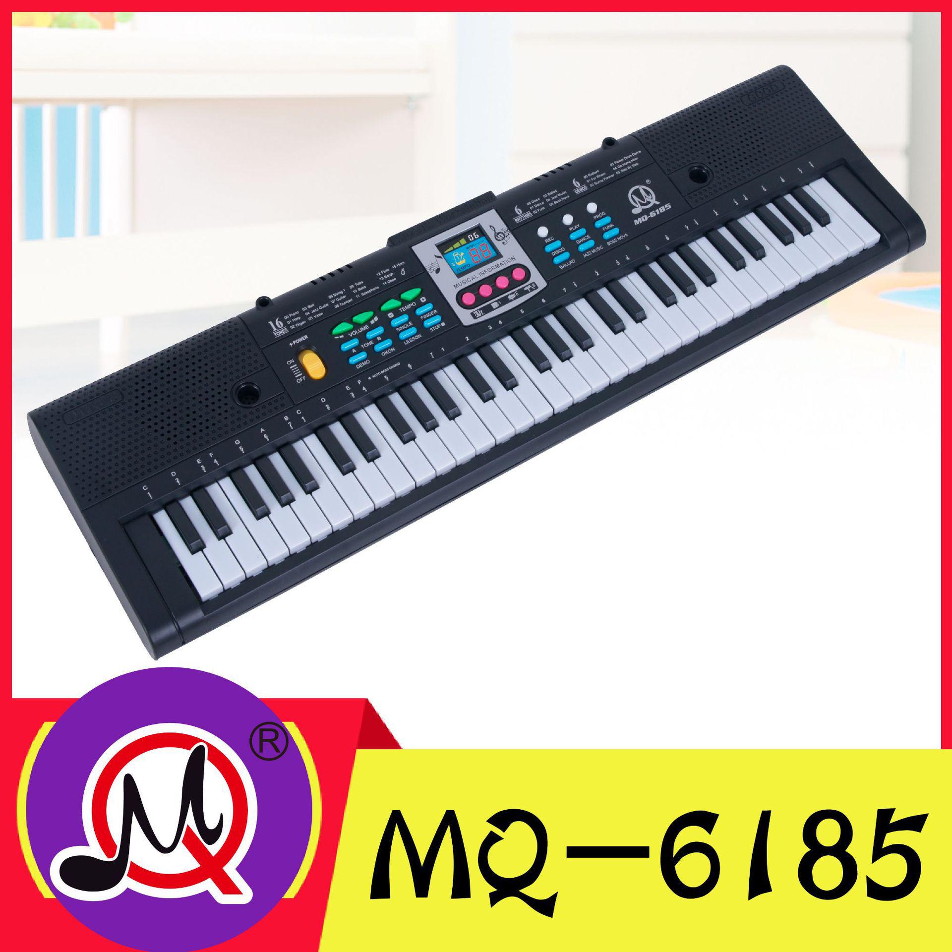 61-Key Multifunctional Children s Electronic Keyboard with Microphone and Power Supply - Black MQ6185 with USB Cable
61-Key Multifunctional Children s Electronic Keyboard with Microphone and Power Supply - Black MQ6185 with USB Cable