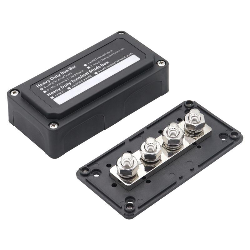 RV Yacht M10 4-Way Red Shell Busbar 300A 48V Copper Terminal
RV Yacht M10 4-Way Red Shell Busbar 300A 48V Copper Terminal