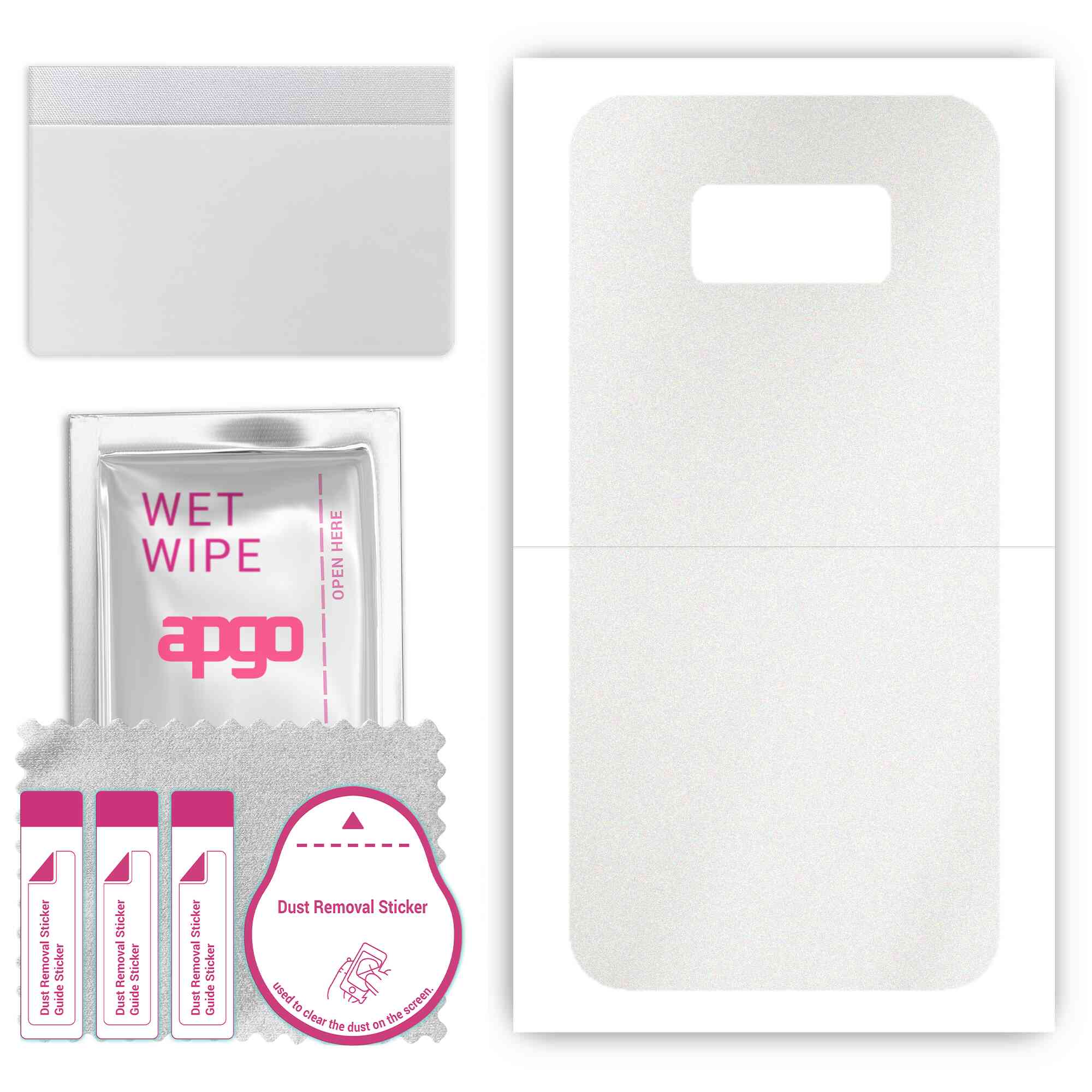 apgo Protective Skin Sticker for the back compatible with Samsung Galaxy S8, Wrap Film, Foil, Vinyl - Pattern Matte Transparent
apgo Protective Skin Sticker for the back compatible with Samsung Galaxy S8, Wrap Film, Foil, Vinyl - Pattern Matte Transparent