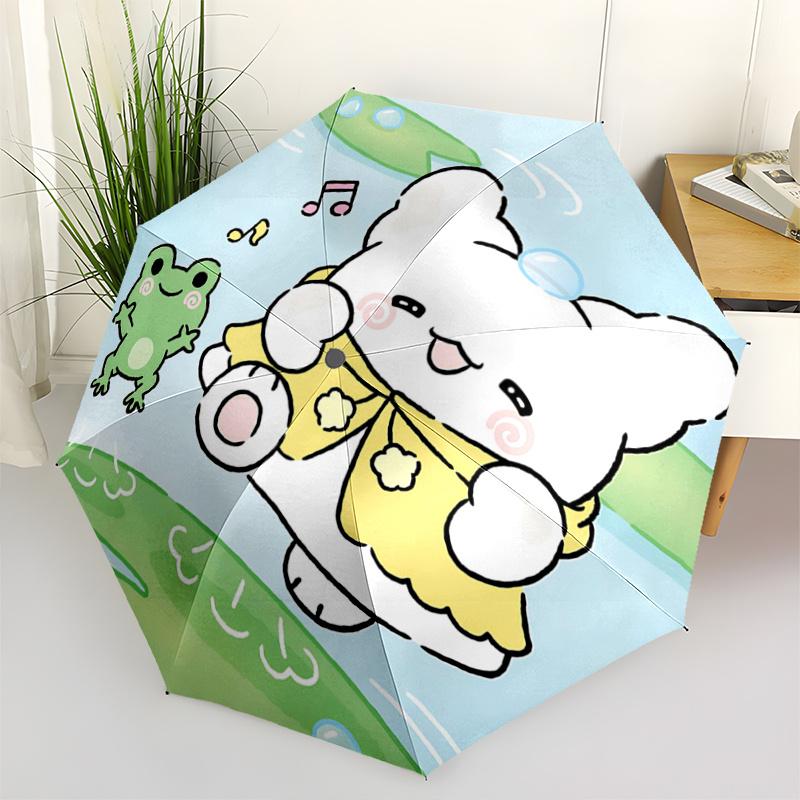 1pc Automatic Opening/Closing Umbrella with Cute Frog Design - Portable Tri-Fold Design, 8-Bone Iron Frame, Outdoor Use, Ideal Gift for Fans, Traveler
1pc Automatic Opening/Closing Umbrella with Cute Frog Design - Portable Tri-Fold Design, 8-Bone Iron Frame, Outdoor Use, Ideal Gift for Fans, Traveler