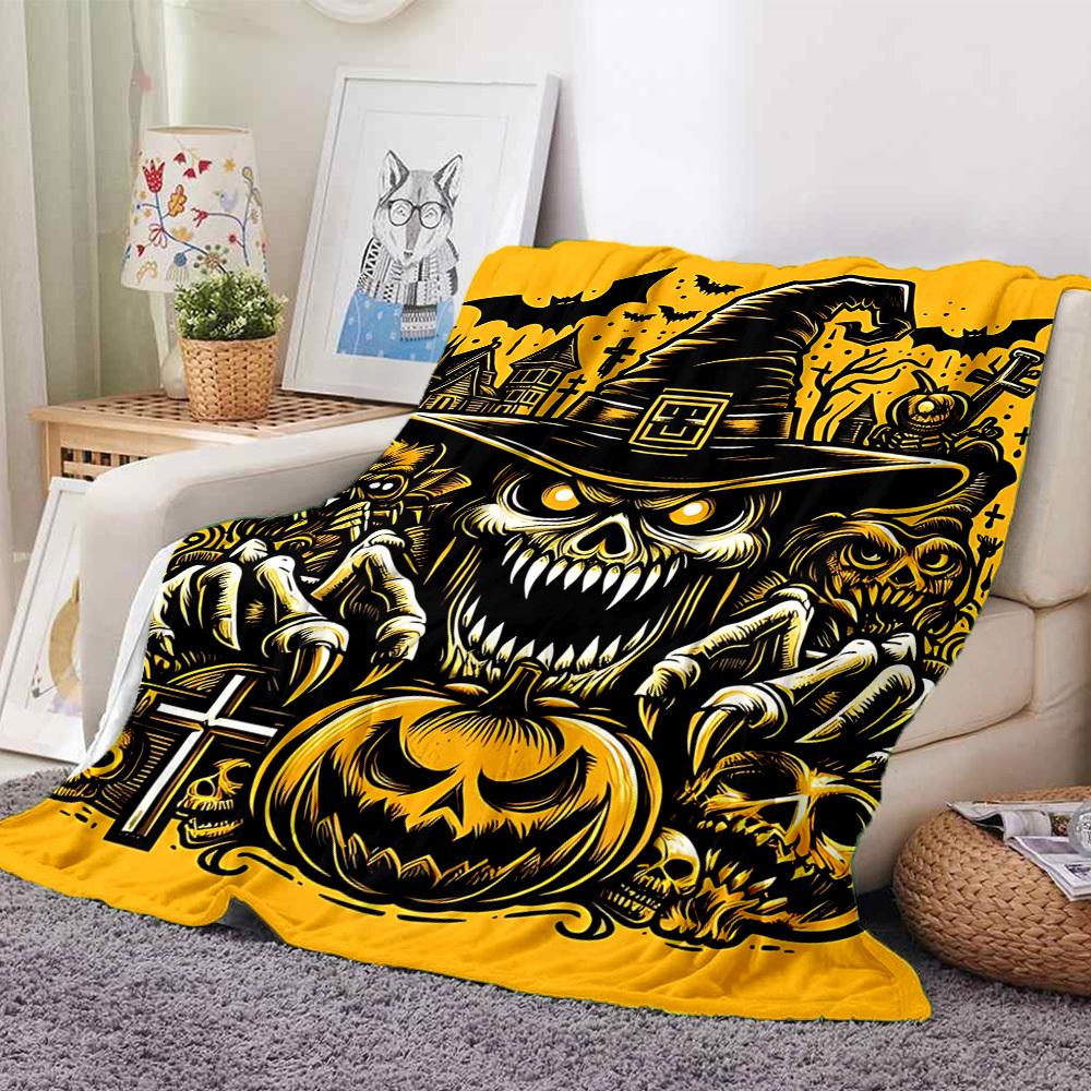 1pc Halloween Horror Blanket, Lightweight Flannel Blanket for Sofa, Bed, Travel, Camping, Living Room, Office,112 130cmx150cm
1pc Halloween Horror Blanket, Lightweight Flannel Blanket for Sofa, Bed, Travel, Camping, Living Room, Office,112 130cmx150cm