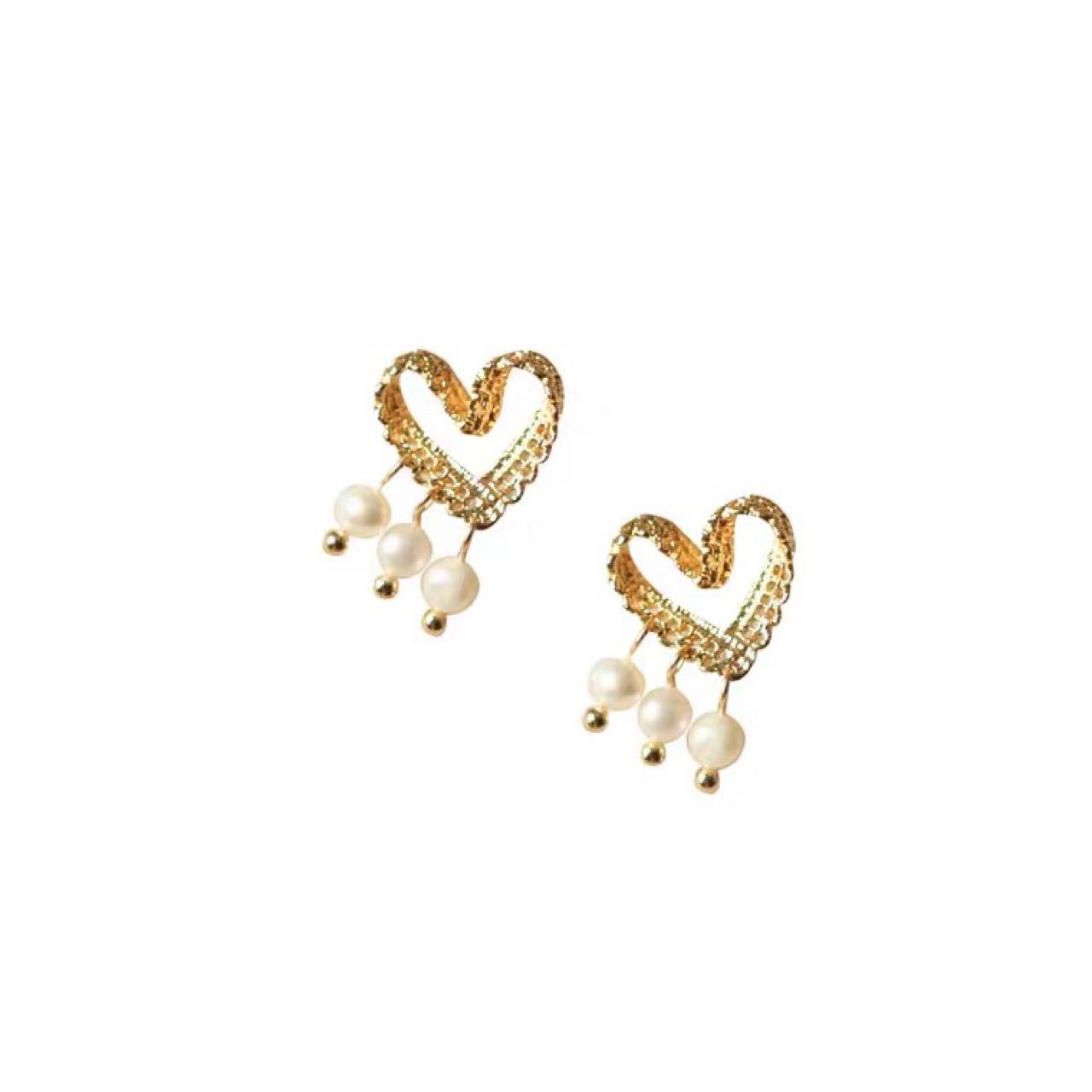 Secret Garden~ Love Natural Freshwater Pearl Stud Earrings 14k Gold Korean Sweet and Gentle Temperament Lace One size
Secret Garden~ Love Natural Freshwater Pearl Stud Earrings 14k Gold Korean Sweet and Gentle Temperament Lace One size
