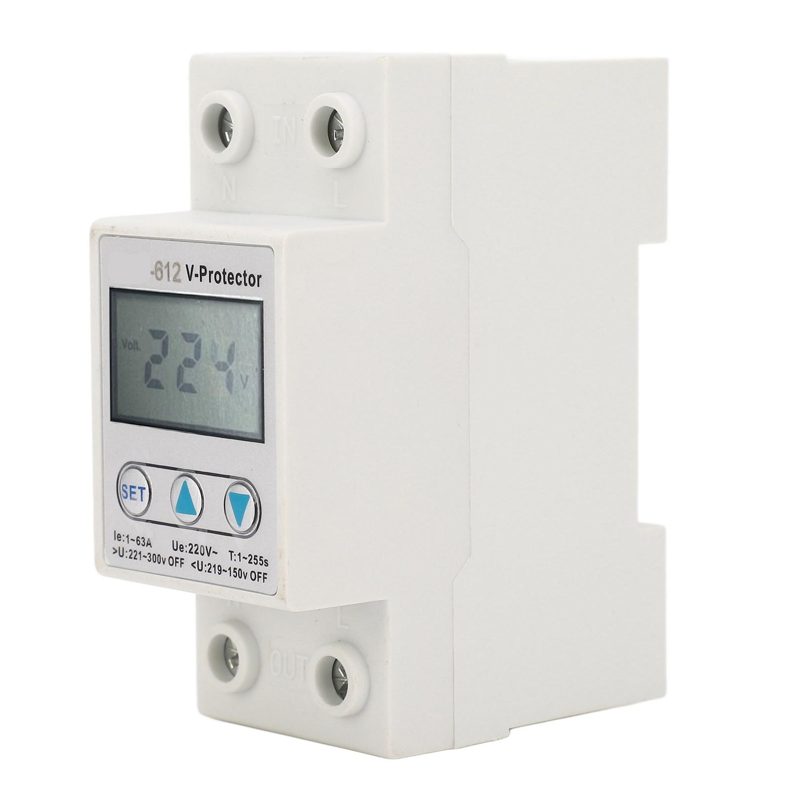 2P Voltage Protective Device LCD Self Recovery Over Under Voltage Protector Automatic Reset Switch
2P Voltage Protective Device LCD Self Recovery Over Under Voltage Protector Automatic Reset Switch