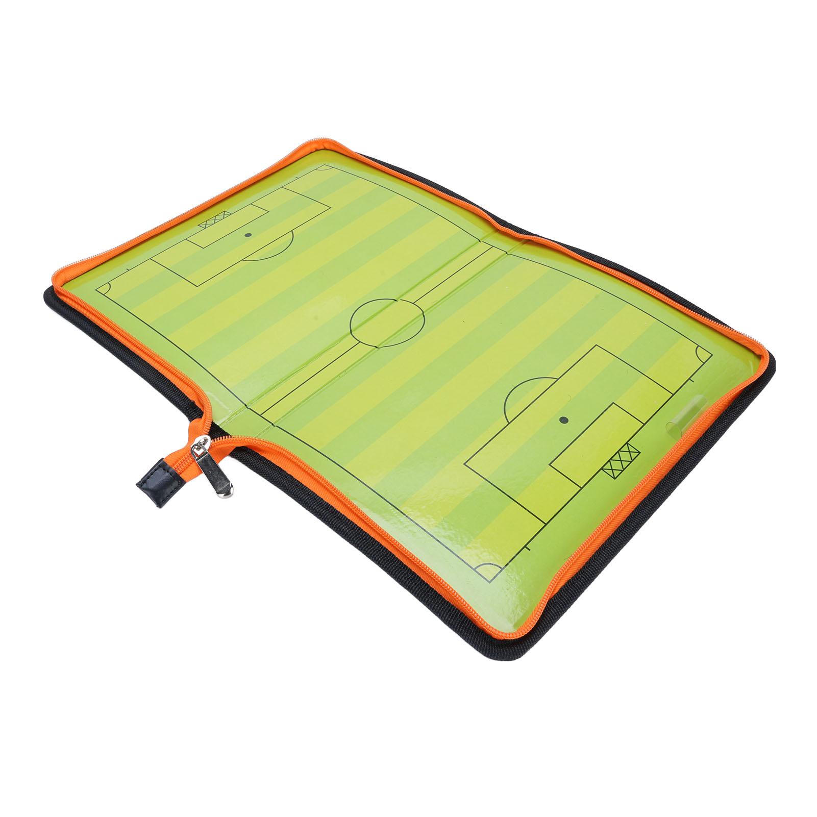 Soccer Coaching Board with Pen and 2 Magnetic Markers Zipper Folding Football Strategy Board
Soccer Coaching Board with Pen and 2 Magnetic Markers Zipper Folding Football Strategy Board
