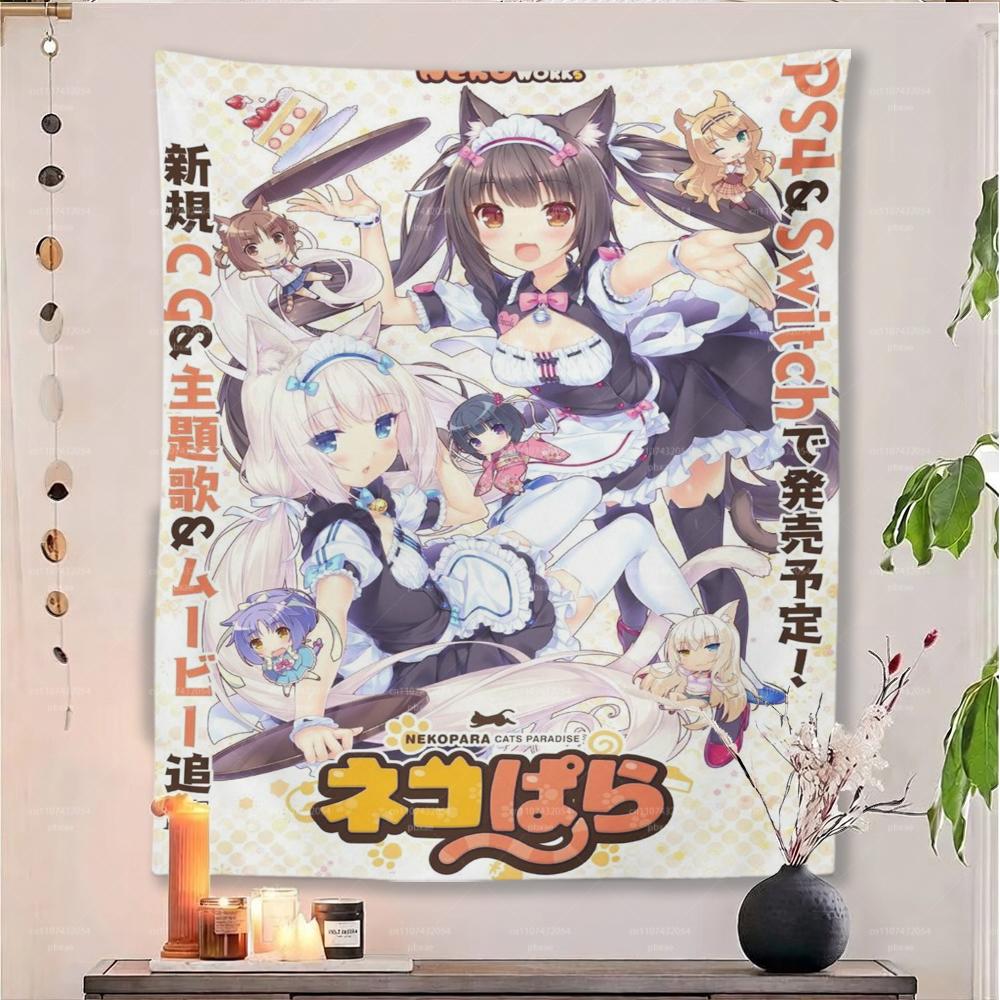 NNekopara Anime Tapestry Vertical Wall Hanging for Dorm Bedroom Art Decor 74x94cm(29x37in)
NNekopara Anime Tapestry Vertical Wall Hanging for Dorm Bedroom Art Decor 74x94cm(29x37in)