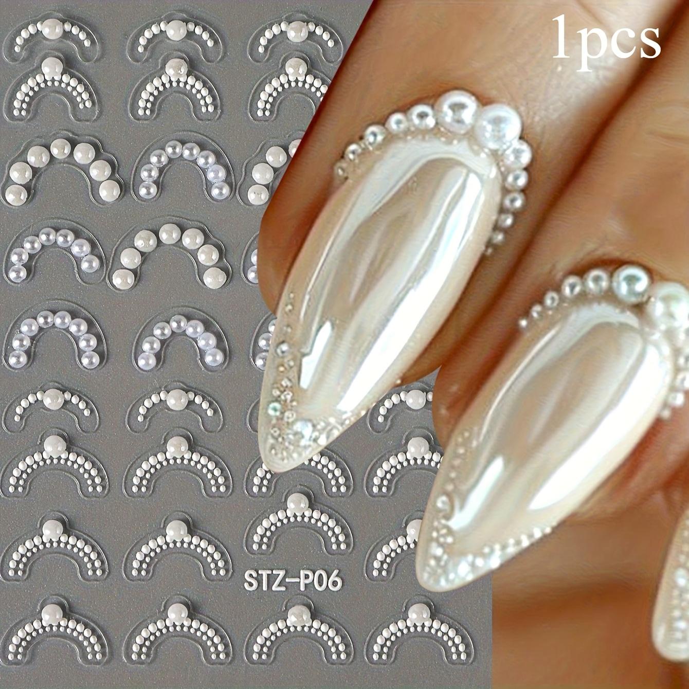 1pc Line Art Holographic Self-Adhesive Nail Stickers - Pearlescent & Rhinestone DIY Nail Decoration Accessories for Elegant Manicures
1pc Line Art Holographic Self-Adhesive Nail Stickers - Pearlescent & Rhinestone DIY Nail Decoration Accessories for Elegant Manicures