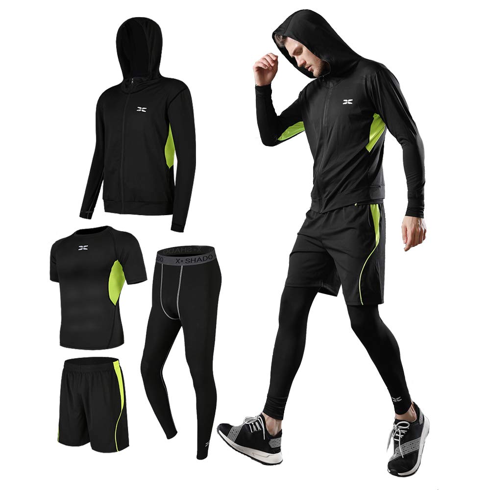 Ademe Беговая Компрессионная Спортивная Длинная и Тайтсы Мужской Набор из 4 предметов Толстовка, Рукава, Шорты,
Ademe Беговая Компрессионная Спортивная Длинная и Тайтсы Мужской Набор из 4 предметов Толстовка, Рукава, Шорты,