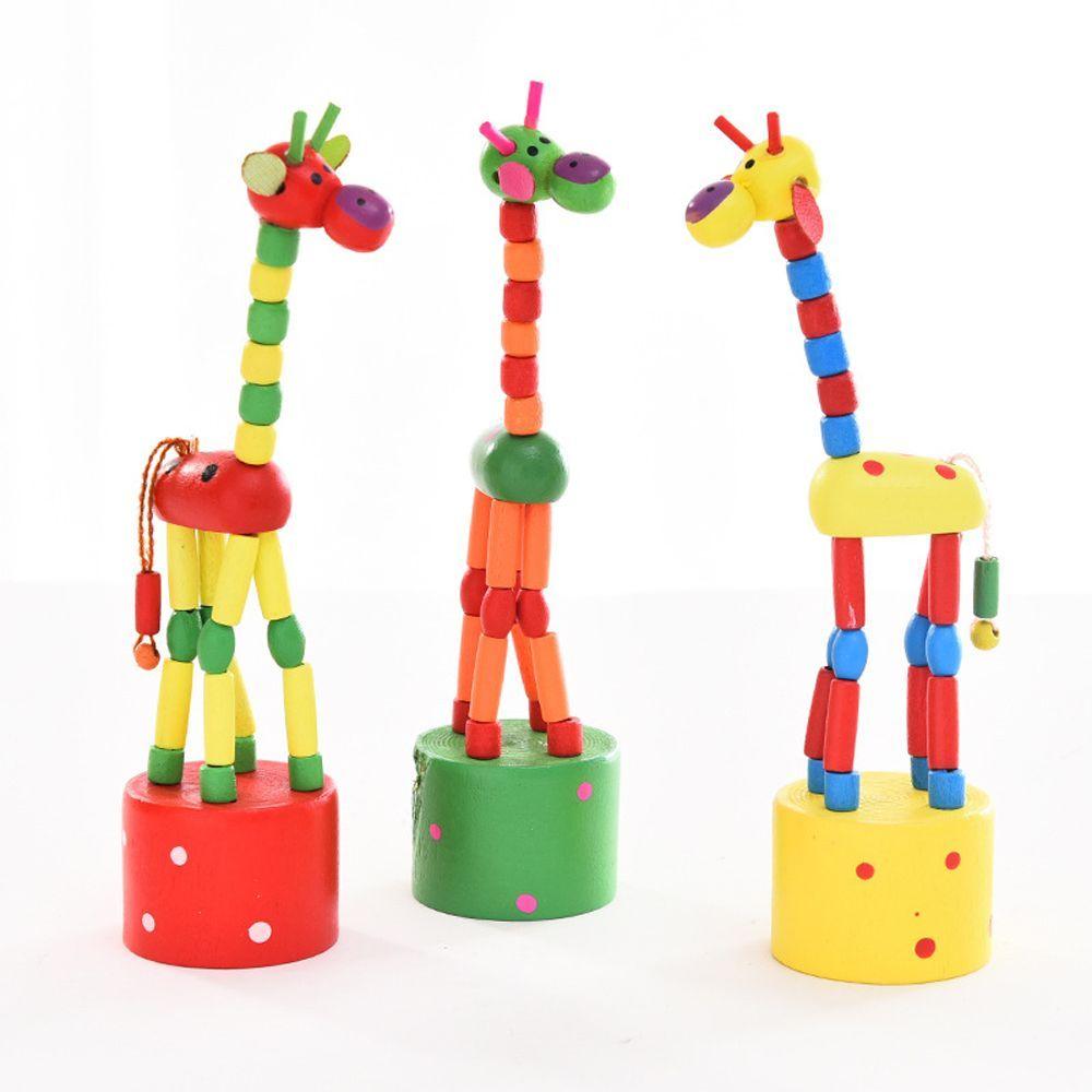Colorful Wood Cartoon Standing Home Puzzles Animal Toys Swing Giraffe Toy Rocking Dancing Giraffe Random color
Colorful Wood Cartoon Standing Home Puzzles Animal Toys Swing Giraffe Toy Rocking Dancing Giraffe Random color