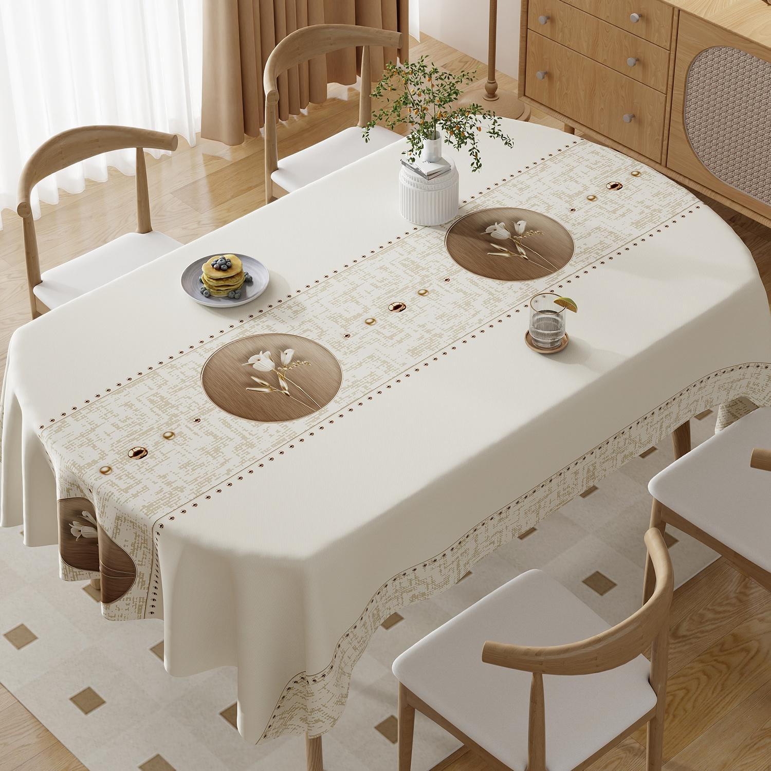 Oval Dining Tablecloth, High-End Waterproof Oil-Proof Heat-Resistant Luxury New Home Use Tea Table Cover 80x120
Oval Dining Tablecloth, High-End Waterproof Oil-Proof Heat-Resistant Luxury New Home Use Tea Table Cover 80x120