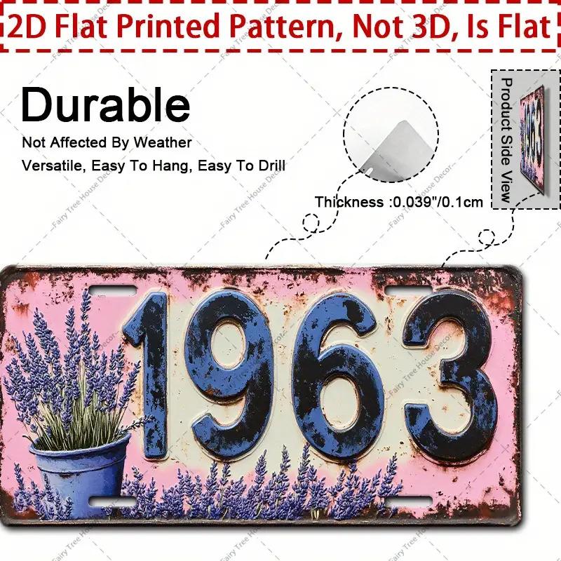 Lavender Flower Pink Retro D Flat Printing License Plate Style Metal Tin Sign Floral Themed Decorative Aluminum Sign for 15x30cm(5.9x7.8inch)
Lavender Flower Pink Retro D Flat Printing License Plate Style Metal Tin Sign Floral Themed Decorative Aluminum Sign for 15x30cm(5.9x7.8inch)