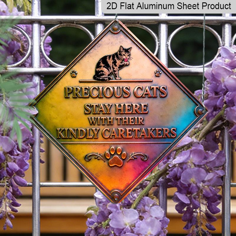 2D Flat - 1pc Design Featuring A Cat Companionship Theme, This Vintage Metal Sign, Makes A Perfect Home Decor Gift for Cat Lovers, Suitable for 20*20cm
2D Flat - 1pc Design Featuring A Cat Companionship Theme, This Vintage Metal Sign, Makes A Perfect Home Decor Gift for Cat Lovers, Suitable for 20*20cm