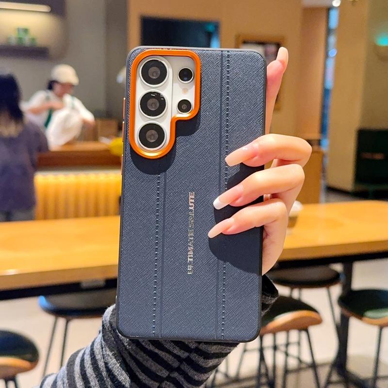 Luxury Cross Texture Leather Design Case For Samsung Galaxy S26 S25 Plus Edge Ultra Slim Orange Camera Ring Shockproof Cover Galaxy S25 Ultra
Luxury Cross Texture Leather Design Case For Samsung Galaxy S26 S25 Plus Edge Ultra Slim Orange Camera Ring Shockproof Cover Galaxy S25 Ultra