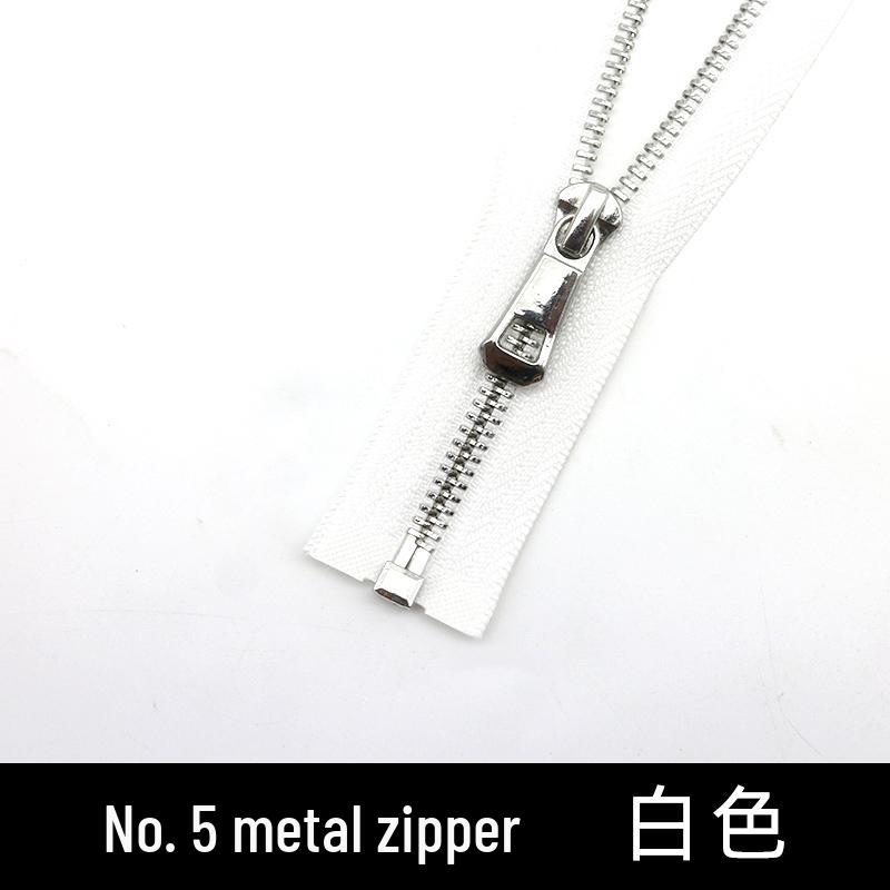 Copper No. 5 Open-End Zipper for Children’s Jacket: Silver/Light Gold Pull, 35-55cm, 85cm
Copper No. 5 Open-End Zipper for Children’s Jacket: Silver/Light Gold Pull, 35-55cm, 85cm