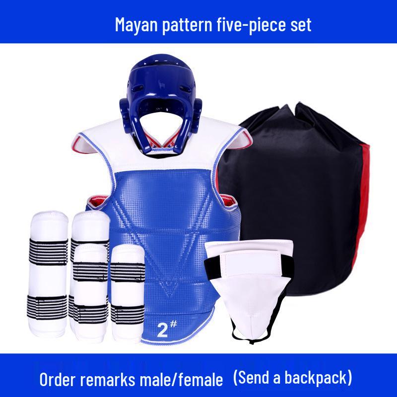 Универсальный комплект защитной экипировки для тхэквондо - Длинный и утолщенный, 4-8 шт., для соревнований и тренировок S (110-130 cm) Male
Универсальный комплект защитной экипировки для тхэквондо - Длинный и утолщенный, 4-8 шт., для соревнований и тренировок S (110-130 cm) Male