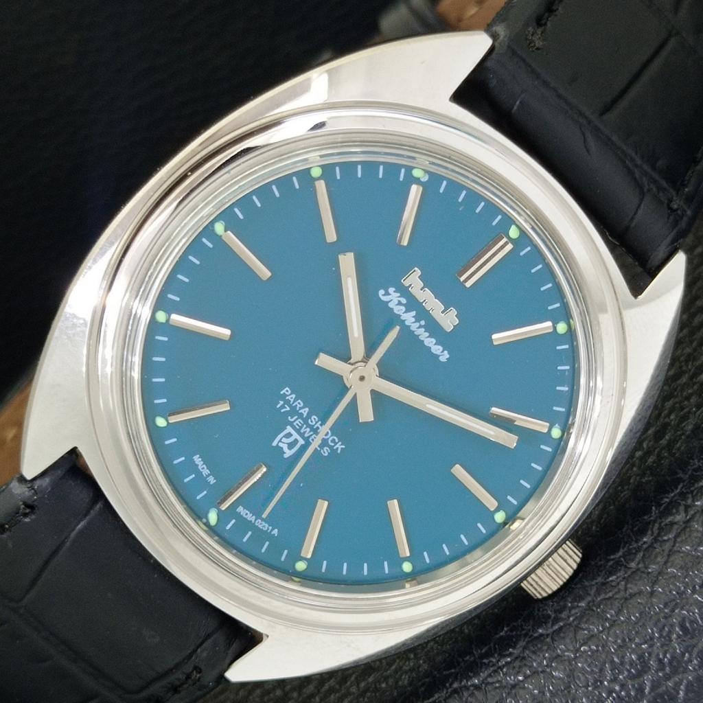 HMT KOHINOOR VINTAGE HAND-WINDING INDIAN MENS TURQUOISE BLUE WATCH a440926-4 HT-a440926
HMT KOHINOOR VINTAGE HAND-WINDING INDIAN MENS TURQUOISE BLUE WATCH a440926-4 HT-a440926