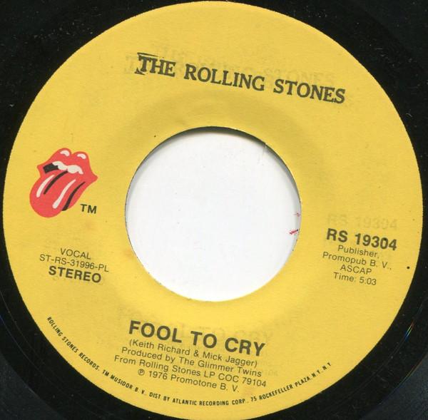 7inch Record ROLLING STONES - Fool To Cry / Hot Stuff RS19304 Rolling Stones 1976 US Rock Used
7inch Record ROLLING STONES - Fool To Cry / Hot Stuff RS19304 Rolling Stones 1976 US Rock Used